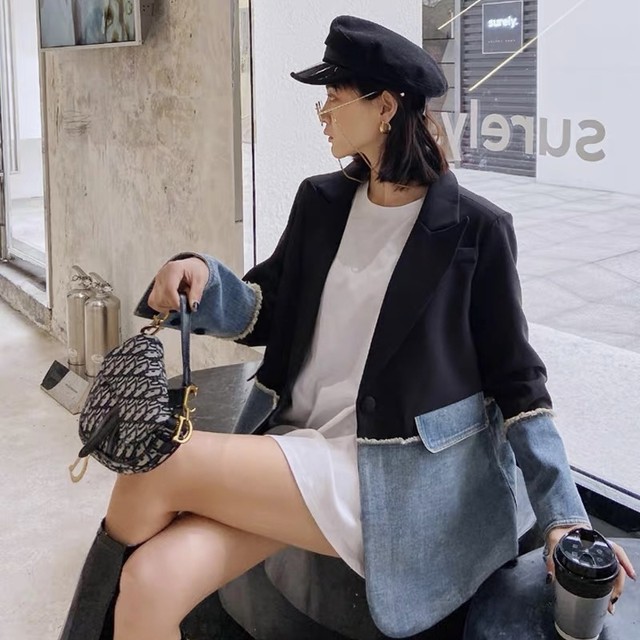 【ラスト1点】half denim jacket