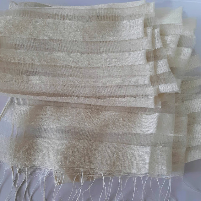 生成りシルクストール アトリエ はーばる