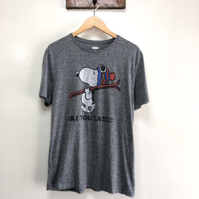 Old Navy オールドネイビー 古着 スヌーピー Snoopy 半袖 Tシャツ ピーナッツ Usa キャラクター メンズm アメリカ古着 古着屋エバレット