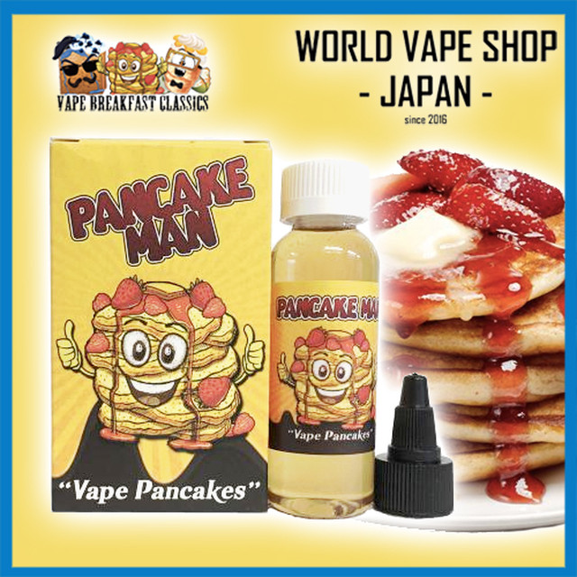 Vape Breakfast Classics Pancake Man 1ml パンケーキマン メープル はちみつ いちご World Vape Shop Japan 錦糸町 Base店