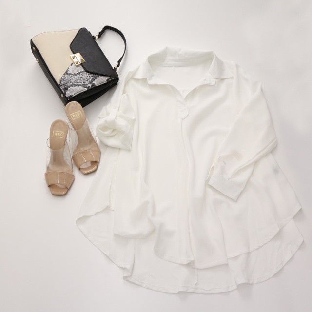 スキッパーチュニックシャツ 春夏 レディース 白シャツ 大人かわいい 春夏 コーディネート レディース Web限定 セレクトショップ リベルタ