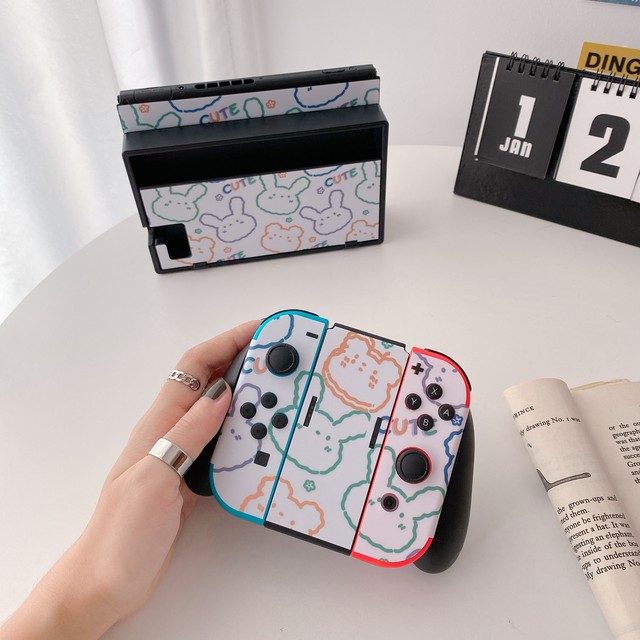 任天堂 Switch スキンシール デザインシール ニンテンドウ スイッチ フィルム シール Joy Con保護 ジョイコンシール かわいい ステッカー シンプル イラスト おしゃれで可愛いairpodsケース 任天堂switchカバー通販専門店new I