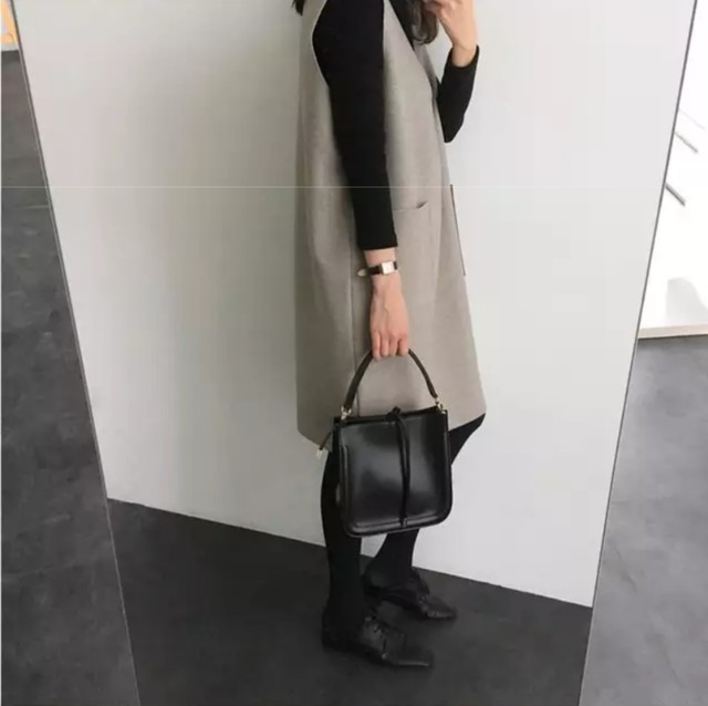 Sサイズ即納 大きいサイズ登場 ウール Vネック ノースリーブワンピース レディース トップス チェック ワンピース オールインワン サロペット ジャンパースカート 深vネック 美シルエットマタニティ 970 Sayurio レディースアパレル ファッション プチプラ