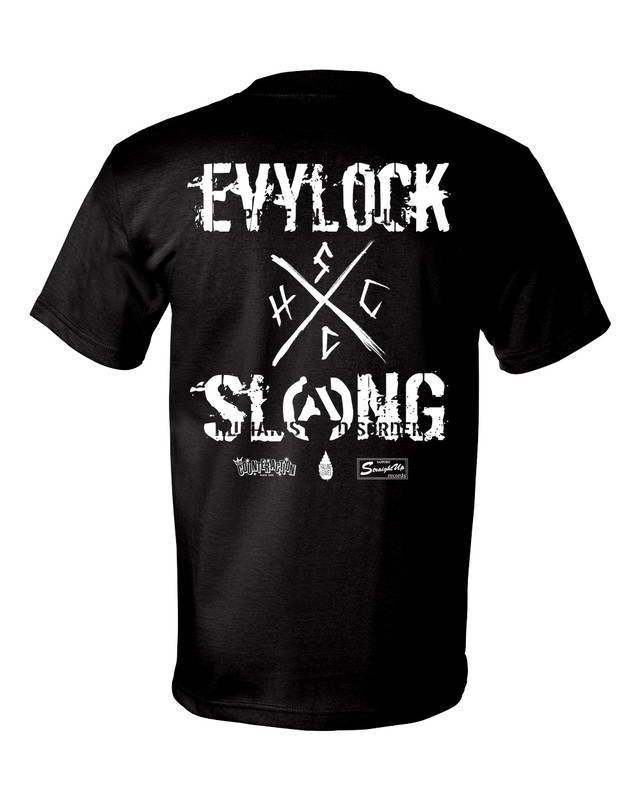 受注商品 Evylock X Slang ドネーション付きsplit Tシャツ Falling Leaves Records Web Store