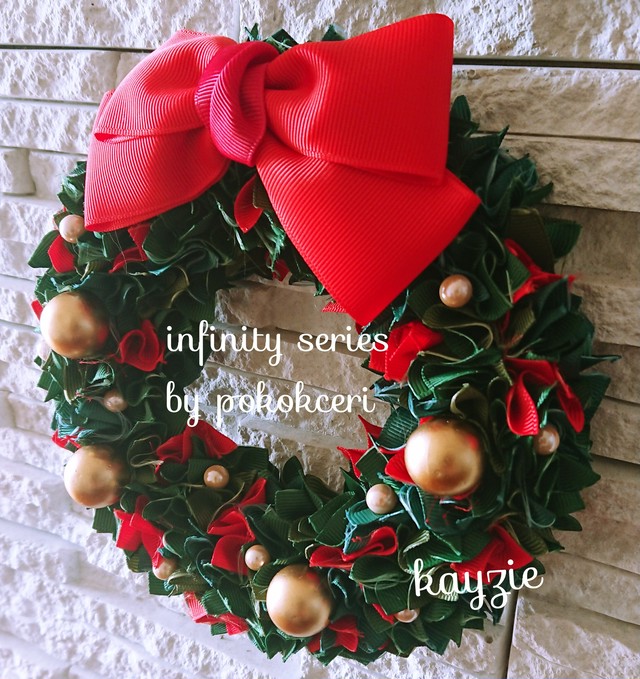 クリスマスリボンリース Kayzieribbon