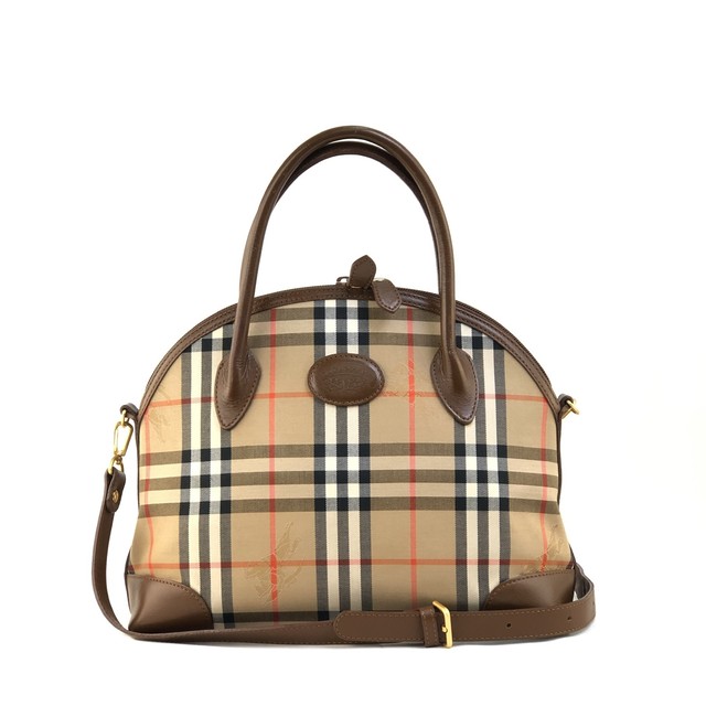 Burberrys' バーバリーズ クラシックチェック 2way ハンドバッグ ショルダーバッグ vintage ヴィンテージ オールド ノヴァチェック ボリード型 iztw6p | VintageShop solo powered by BASE