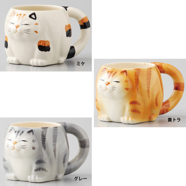 猫マグカップ 瀬戸焼ビクトリーカタログ マスノヤ衣料品店 マスノヤ猫雑貨店