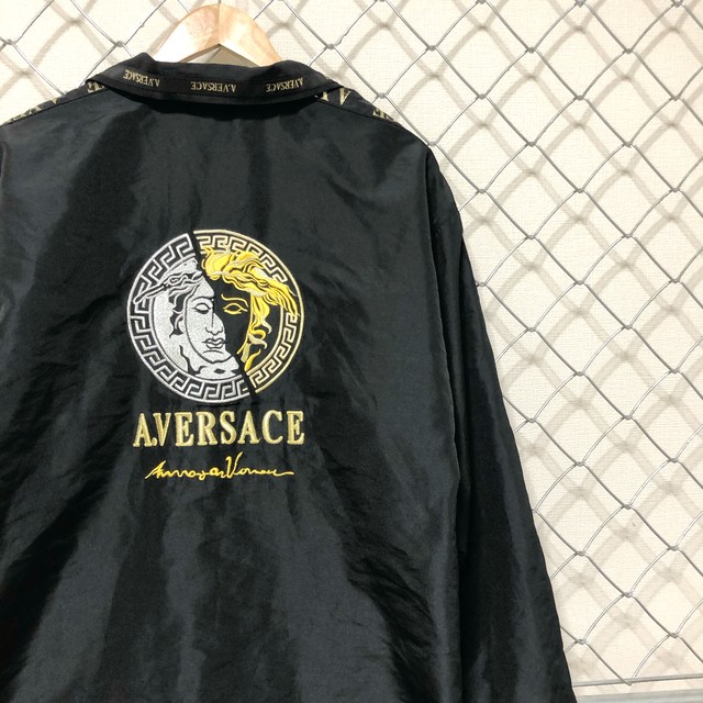 A Versace ヴェルサーチ メデューサ刺繍 ナイロンジャケット L Masahero