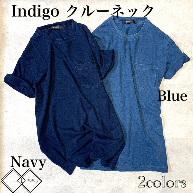 Nano Universe ナノユニバース インディゴ クルーネック Tシャツ K07 Etc