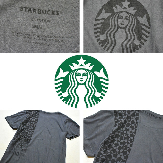 1点物 スターバックスstarbucksプリントtシャツ古着メンズレディースok90sストリート スポーツmixコーヒー企業スタバ灰色グレー黒5141 古着屋カチカチ 東京都北区 Jr王子駅前で実店舗展開中 通販もok Tokyo Japan