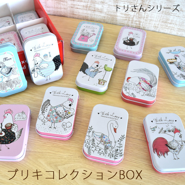 ブリキ缶コレクションbox 24缶セット 箱付き 旅するアジアの雑貨店