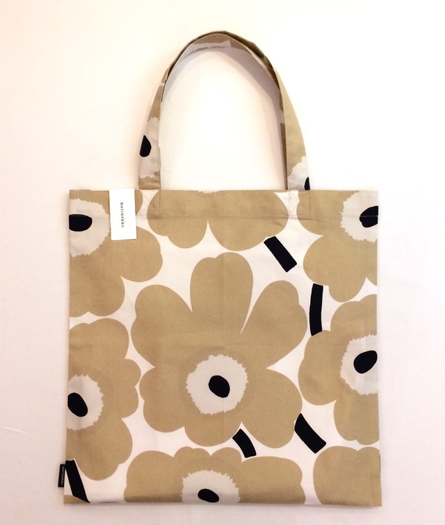 マリメッコ Marimekko トートバッグ Pieni Unikko Bag White X Beige Wardrobeoita