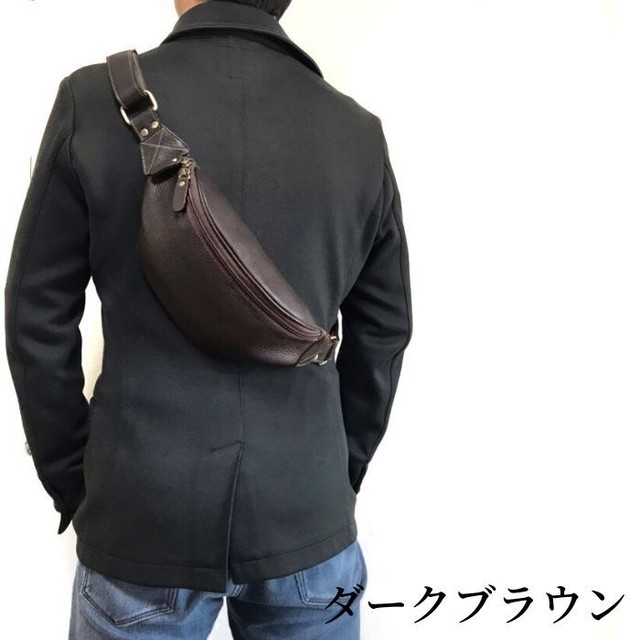 ボディバッグ メンズ 本革 ウエストポーチ レザーバッグ 本革 斜めがけバッグ ワンショルダーバッグ 鞄 レディース ウエストバッグ ショルダーバッグ 斜めがけ かっこいい 牛革 バイカー かばん 男性 プレゼント おしゃれ 誕生日プレゼント 40代 Asian Zacca 熟練の