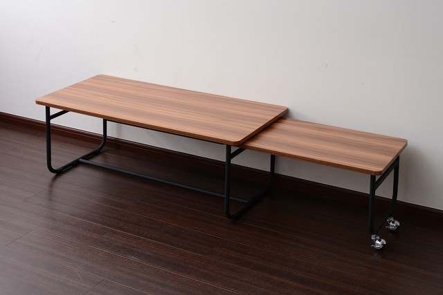 Factory Black Stretch Table 1050-1690 / インダストリアルスタイル ファクトリーブラック 伸縮テーブル