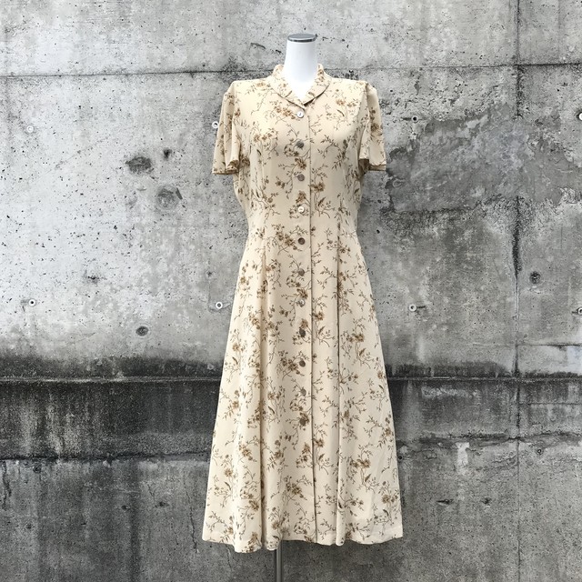 80 S ヴィンテージ 花柄 ロングワンピース 古いモノとお洋服 ジジ Jiji Japan Vintage Shop