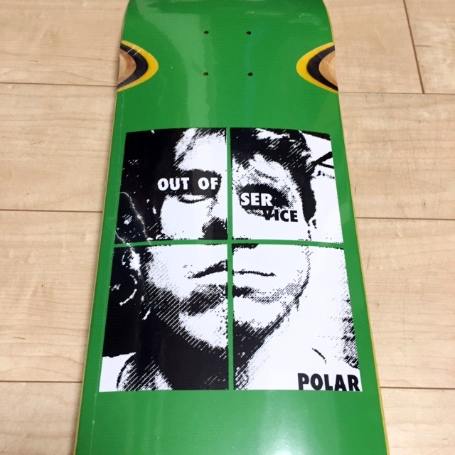 Polar Skate Co Dane Brady Out Of Service Deck 8 25x31 875 Green ポーラースケート デーン ブラディ アウトオブサービス デッキ 8 25インチ グリーン Pretzels Skateboard And Culture