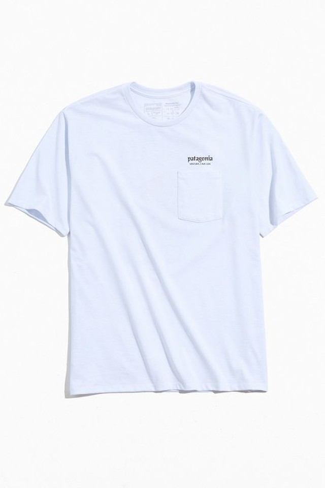 パタゴニア メンズ Tシャツ オーガニック シャツ 半袖 サーフィン 人気 残りわずか 21 Patagonia Granite Magic Pocket Tee White Hi808shop
