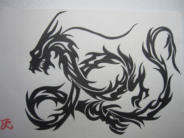 トライバルアート 龍 ｔ 01 夢工房 Rin 輪