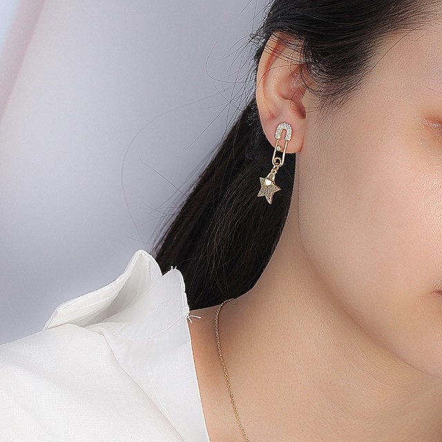 シルバー925 アンピンスターピアス Naturich