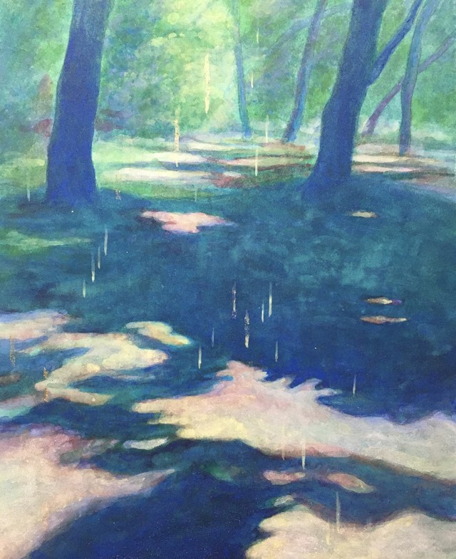 青影の静けさ F3号 27 3 22 日本画家 國枝愛子 Aiko Kunieda 絵画作品販売