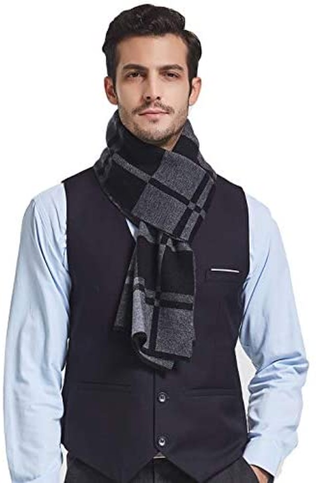 Jpcs Riona マフラー メンズ ウール 100 秋 冬 大判 おしゃれ 暖かい 羊毛 マフラー 上品 箱入り Az Japan Classic Store