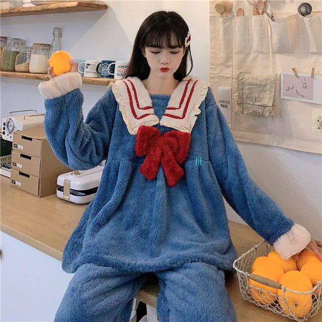 ルームウェア レディース もこもこ かわいい 秋 冬 パジャマ 寝巻き 部屋着 ホームウェア ワンピース ガウン モコモコ 前開き お揃い フード付き 暖かい リボン コスプレ A1625 Select Shop E Bellissimo