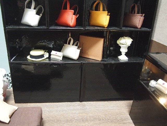 ドールハウス1 6 ミニチュア 5 バッグショップ リカちゃんmomoko人形ブライス シルバニアファミリーにも Dollhouse ドール撮影小物 Joycreate創喜