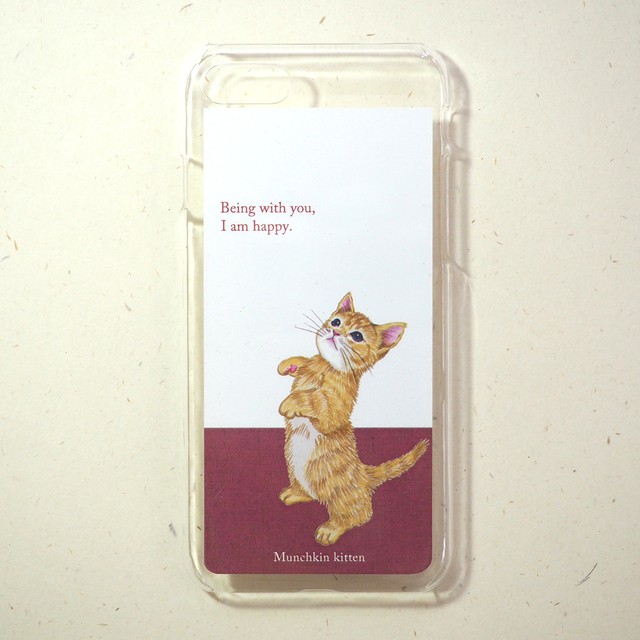 猫 Iphone ケース マンチカン イラスト 猫汕雑貨店