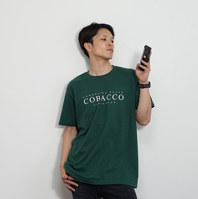 レギュラーフィットtシャツ Cobacco アイビーグリーン Endo Handmade