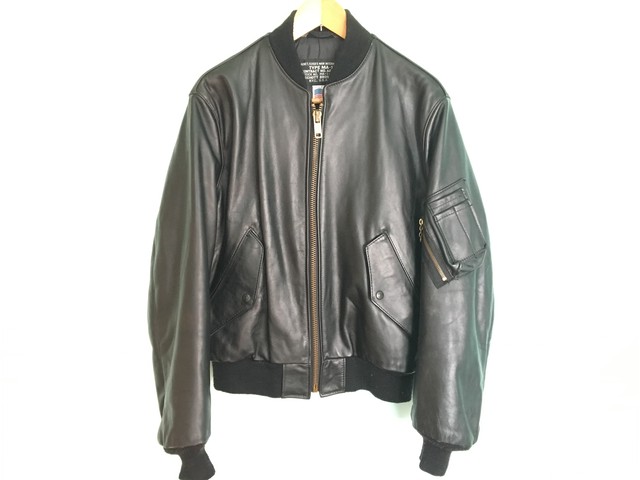 アメリカ製 Schott ショット Ma 1 タイプ レザー ジャケット 80s 90s Old Usa Loners