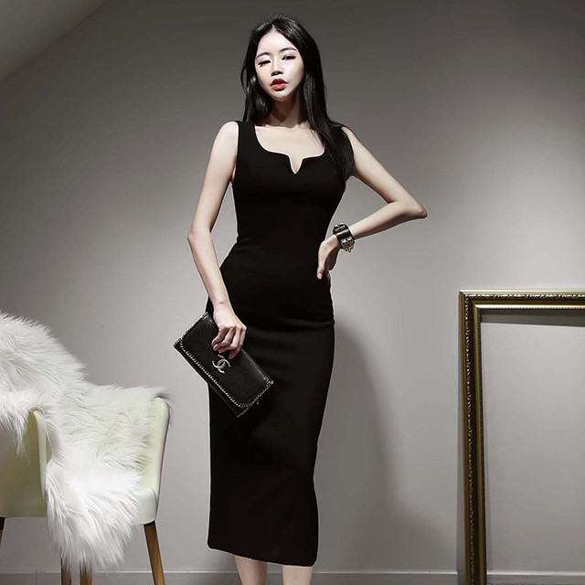 ワンピース 膝丈ワンピース 黒 春夏 シンプル 入学式 卒業式 オフィス 韓国 同窓会 無地 セクシー ドレス 細身 大人 パーティ 韓国 アパレル 雑貨 スマホケース レディースファッション専門店 Obolo