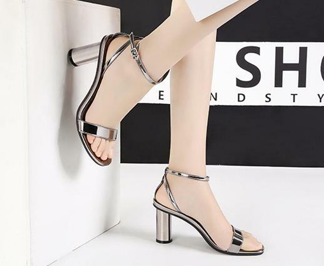 新作 オープントゥ パーティー サンダル ストラップ パンプス 結婚式 ドレス 歩きやすい ブロンズ B I J