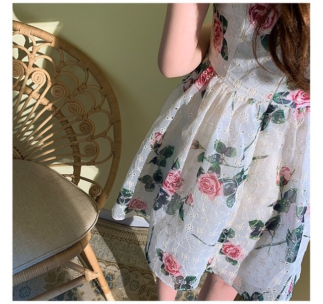 フラワー ワンピース 薔薇 ガーリー Xs Loveysmileshop