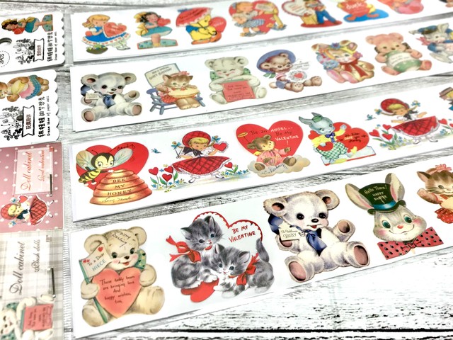 逸品 レトロアニマル ステッカー 50枚 テープ マスキングテープ Drlubricants Com