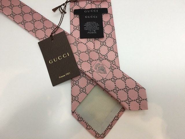 グッチ Gucci ネクタイ ピンク Gg柄 Manzoni