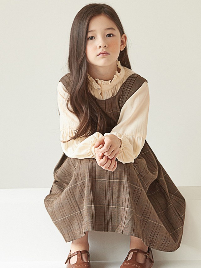 韓国子供服 ナチュラルおしゃれ女の子 ワンピース シャツ 長袖フリル アンティーク風 卒業式 入学式 卒園式 入園式 フォーマル ドレス 子供 服 結婚 式 入学式 発表会 キッズ 長袖 110 160cm 韓国レディース キッズファッション Londonbridge ロンドンブリッジ