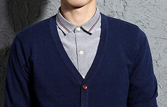 Jpcs Jhjsc ニット カーディガン メンズ セーター Vネック 綿 ビジネス カジュアル 無地 秋冬 おおきいサイズ Az Japan Classic Store