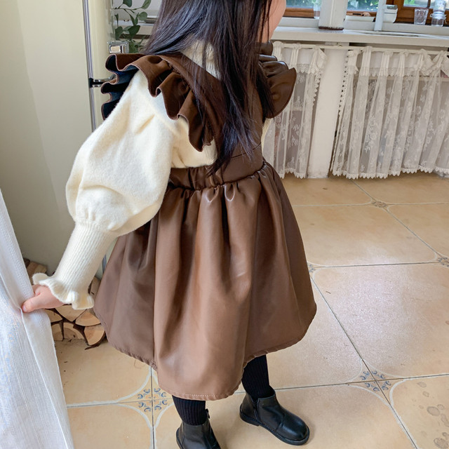 オータムドレス スリーブレザージャケット ドレス ワンピース 秋物 キッズ Mi Sagittarius By Constellation Kids Baby