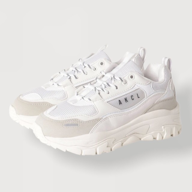 アキクラシック Akiii Classic レディース チャンキースニーカー 韓国発 Urbantracker Akc 0003 ホワイトグレー Picasso Lirio ピカソリリオ Bytezuka 靴のテヅカ