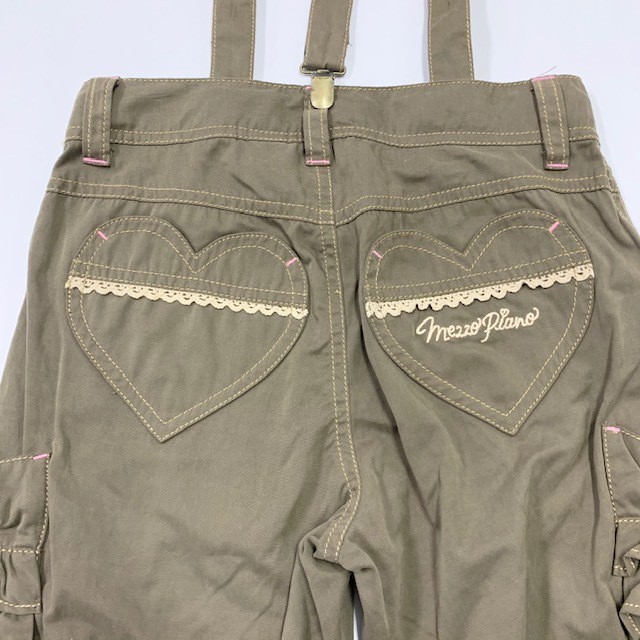 中古 メゾピアノ 140 7部丈ズボン サスペンダー付 Hn 9 子ども用品 ベビー用品リサイクルショップ Mam S Mart マムズ マート