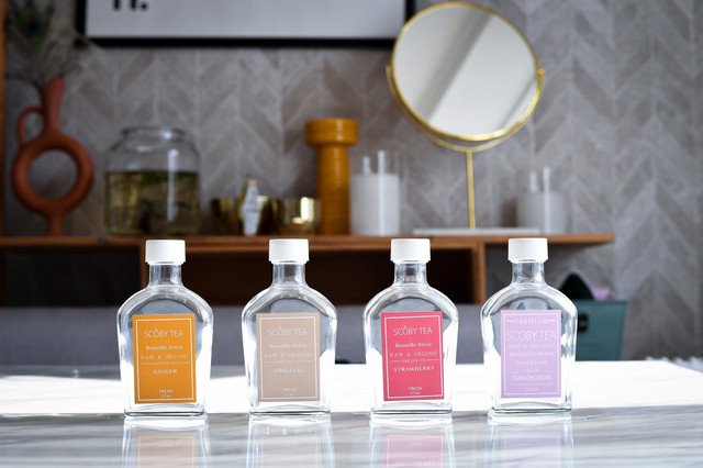 持ち運べる携帯用ボトル0ml 瓶 Scoby Tea