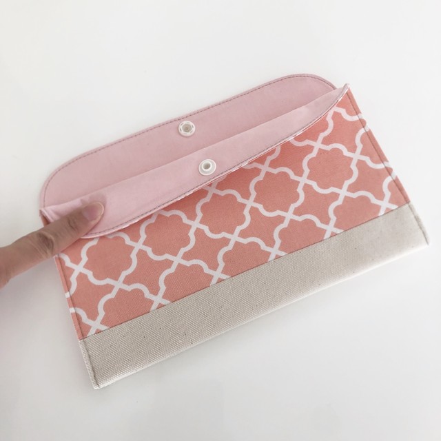 No 6 Sサイズ モロッカン柄のペタンコポーチ 母子手帳ケース Hitomitaxi