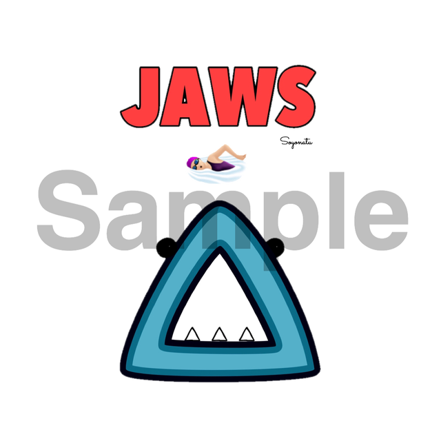 キッズ Tシャツ 映画 Jaws ジョーズ 映画ポスター サメ さかな 海 Soyonatu