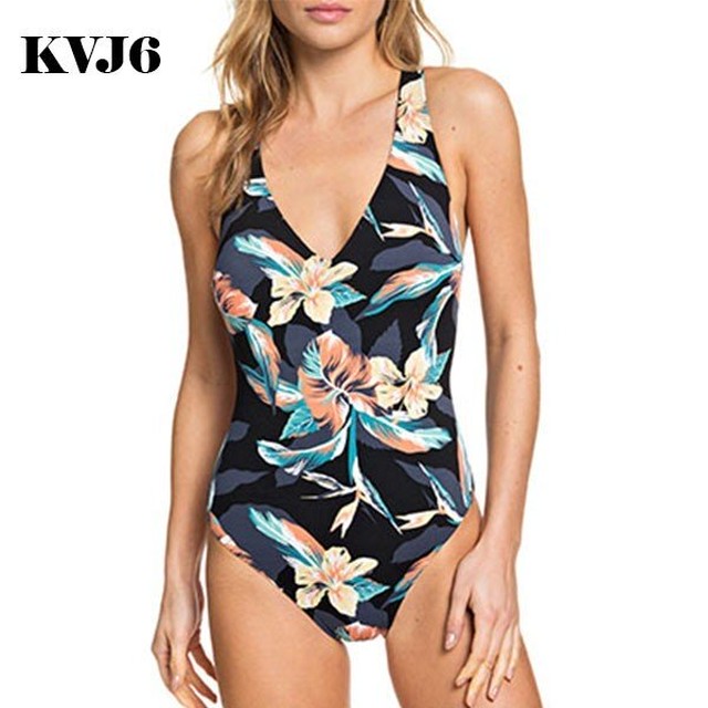 早者勝ち サイズ豊富 Roxy Beach Classics南国柄ワンピース水着 55 以上節約 Viptours Rs