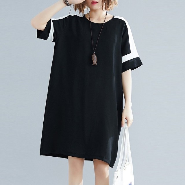 送料無料 シャツ レディース オーバーサイズシャツ Tシャツ ワンピース ゆるシルエット 体型カバー 大きいサイズ トレンド おしゃれ 着回し 重ね着 Q36 Hollyhock