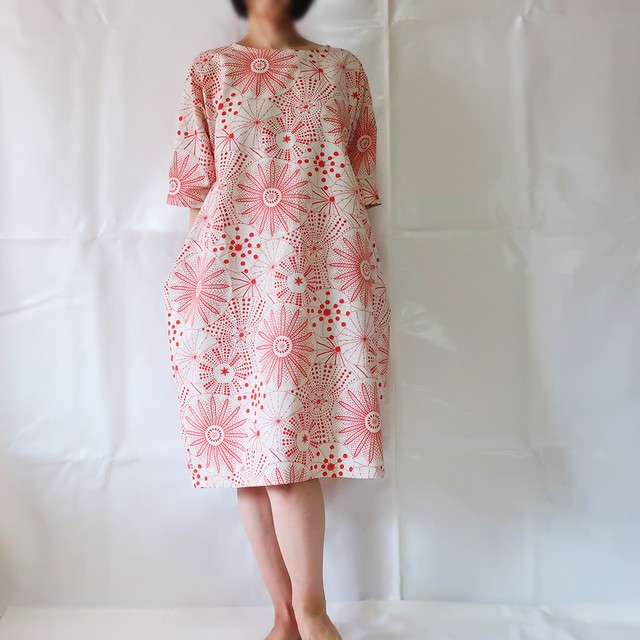 型紙 Pattern 身頃２枚のドロップポケットワンピース 半袖 A Dress That Can Be Made With Two Simple Bodice Short Sleeve リッチクロスパターン Richcloth Pattern