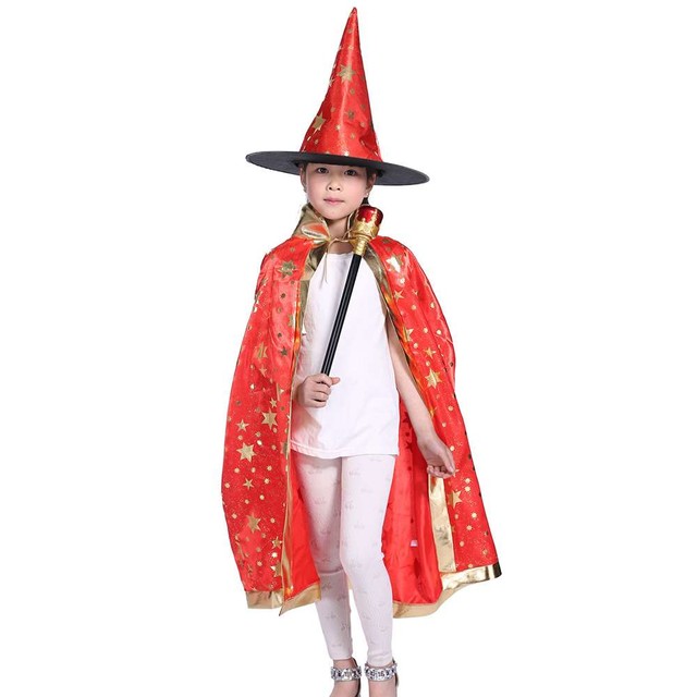 ハロウィン 衣装 子供 魔法使い 魔女 マント 帽子 コスチューム アイコネクトショップ Base店