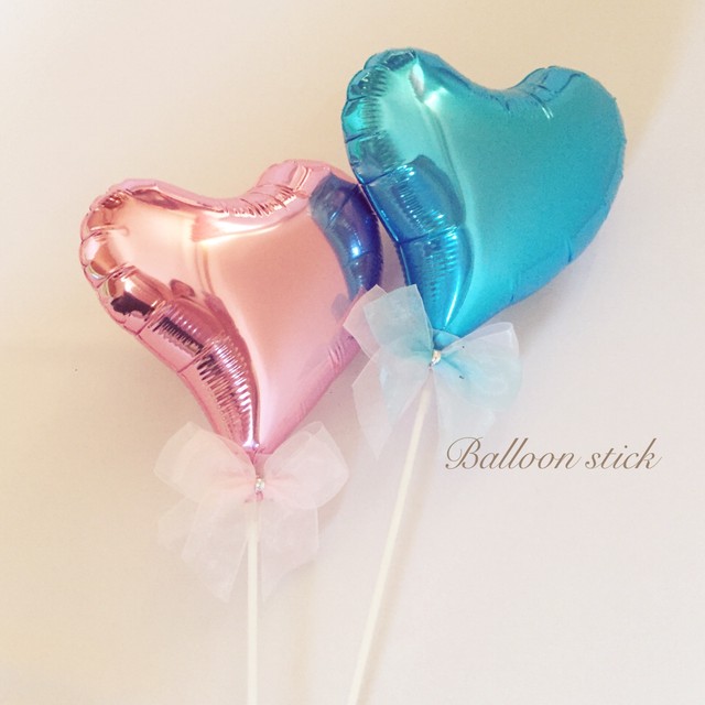 大人可愛い ハート バルーン スティック Tyra