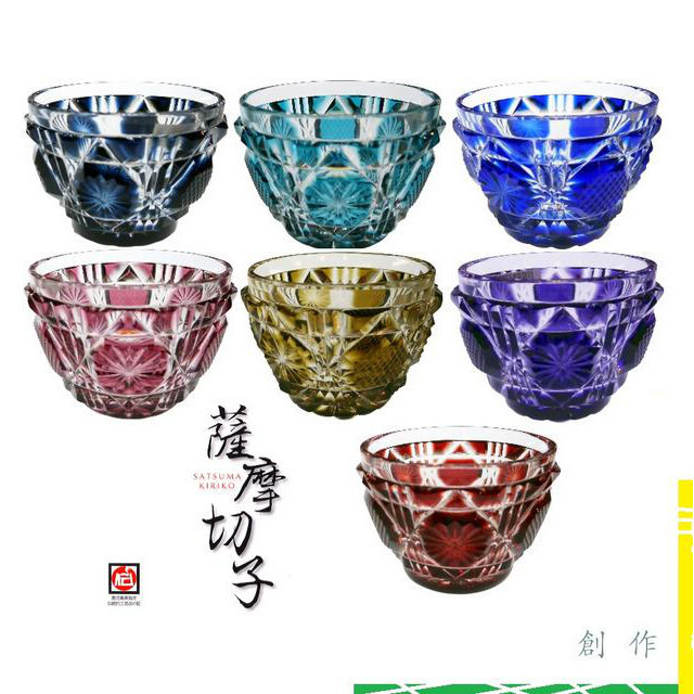 薩摩切子 創作 ミニ猪口d おちょこ 金赤 株式会社エムズインターナショナル 薩摩切子 創作 ミニ猪口d おちょこ 金赤 株式会社エムズインターナショナル