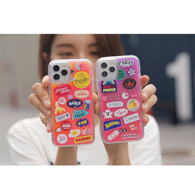 Try Cozy ネオン Neon 派手カワ Iphoneケース カラフル 蛍光 デコ Deco コラージュ ラベル スティッカー Pop 可愛い 蓄光 Sti 419 P0000esr Hanholic Jp Iphoneケース スマホアクセサリー 輸入雑貨